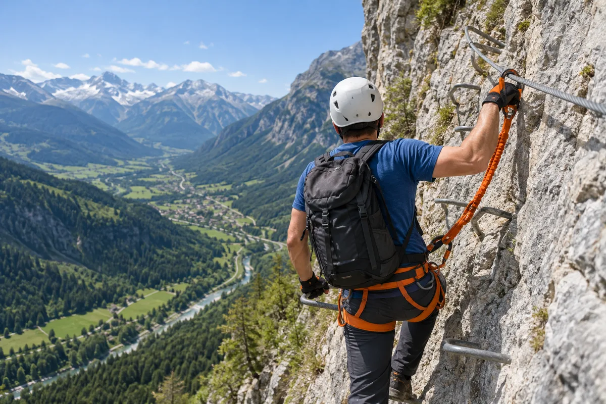 Via ferrata : débuter dans les Alpes en sécurité